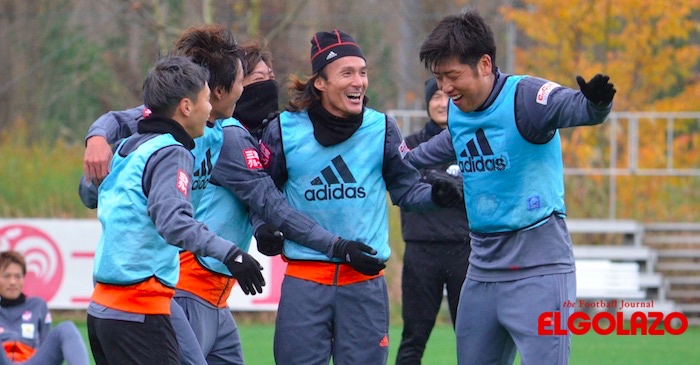 新潟、今季最後の全体練習。「楽しくサッカーができてよかった」（田中達也）
