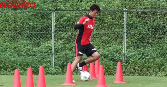 京都の牟田雄祐が約半年ぶりにボールを使ったトレーニングを開始。「やっとサッカー選手らしくなってきた」