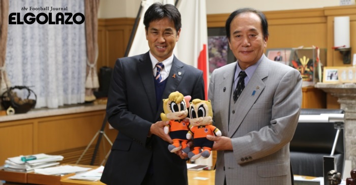 大宮の渋谷洋樹監督らが埼玉県庁を表敬訪問。クラブに対する関心の高さを実感
