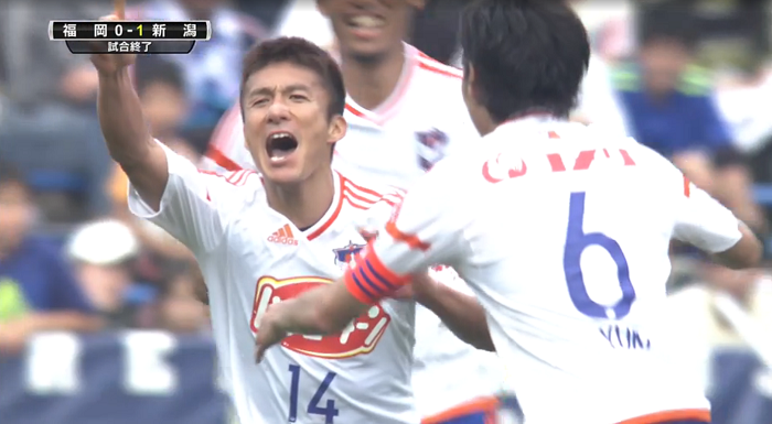 田中達也、リーグ戦2試合連発！「みんながつないで僕が押し込んだだけ」